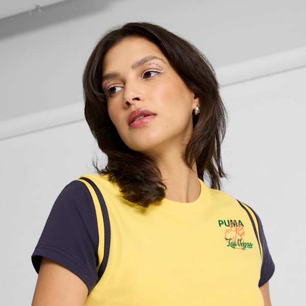 Playera para mujer Wardrobe Essentials Las Vegas, Sunny Yellow, extralarge