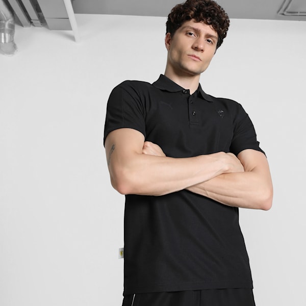 Ferrari Race Tonal Men's Motorsport Polo, PUMA Black, extralarge-IND