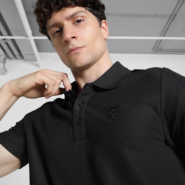 Ferrari Race Tonal Men's Motorsport Polo, PUMA Black, extralarge-IND