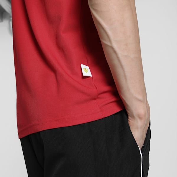 Ferrari Race Tonal Men's Motorsport Polo, Rosso Corsa, extralarge-IND