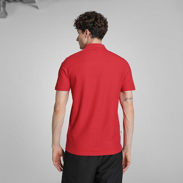 Ferrari Race Tonal Men's Motorsport Polo, Rosso Corsa, extralarge-IND