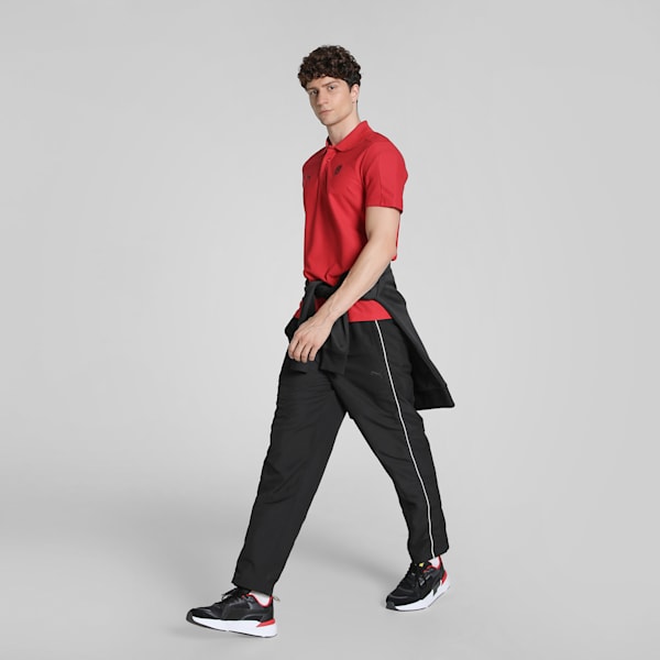 Ferrari Race Tonal Men's Motorsport Polo, Rosso Corsa, extralarge-IND