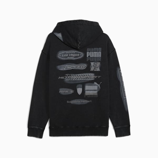 Sudadera con capucha Desert Sun para hombre Scuderia Ferrari, PUMA Black, extralarge