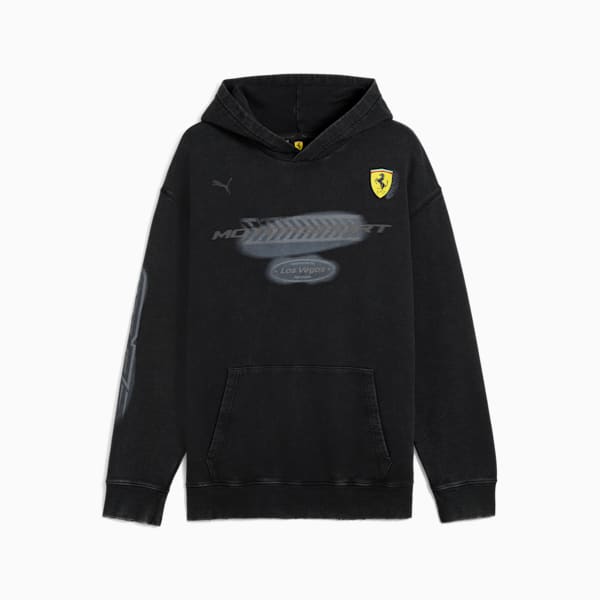 Sudadera con capucha Desert Sun para hombre Scuderia Ferrari, PUMA Black, extralarge