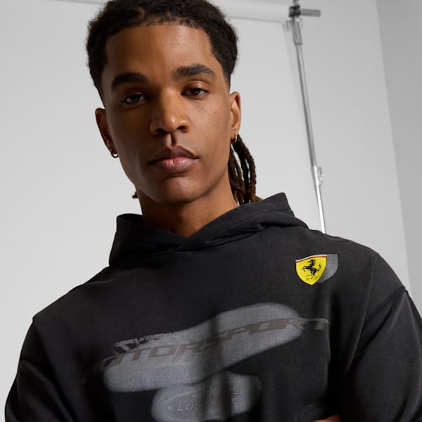 Scuderia Ferrari Desert Sun Men's Hoodie, PUMA Black, extralarge