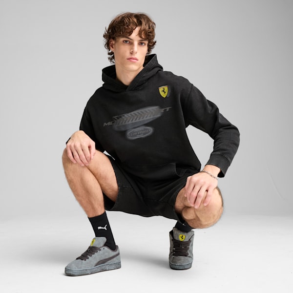 Sudadera con capucha Desert Sun para hombre Scuderia Ferrari, PUMA Black, extralarge