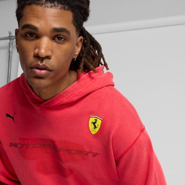 Sudadera con capucha Desert Sun para hombre Scuderia Ferrari, Rosso Corsa, extralarge