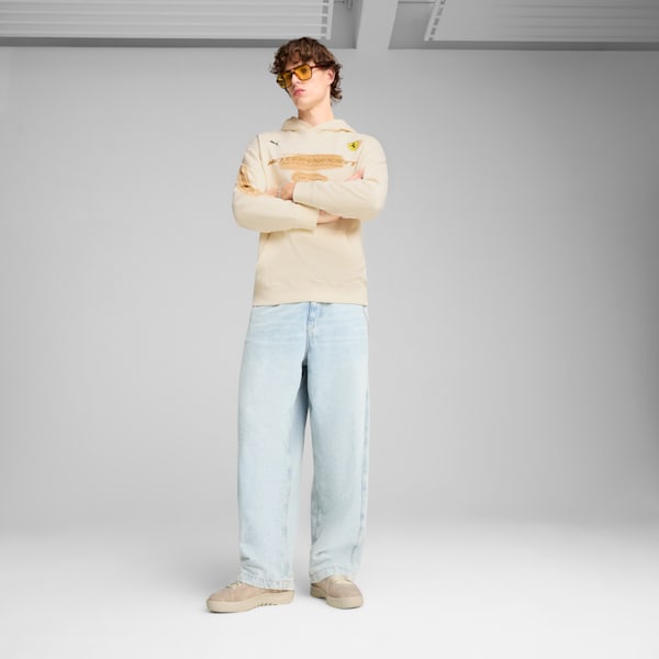 Sudadera con capucha Desert Sun para hombre Scuderia Ferrari, Alpine Snow, extralarge