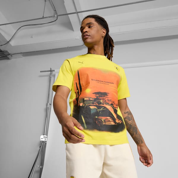 Scuderia Ferrari Desert Sun Men's Tee, Speed Yellow, extralarge