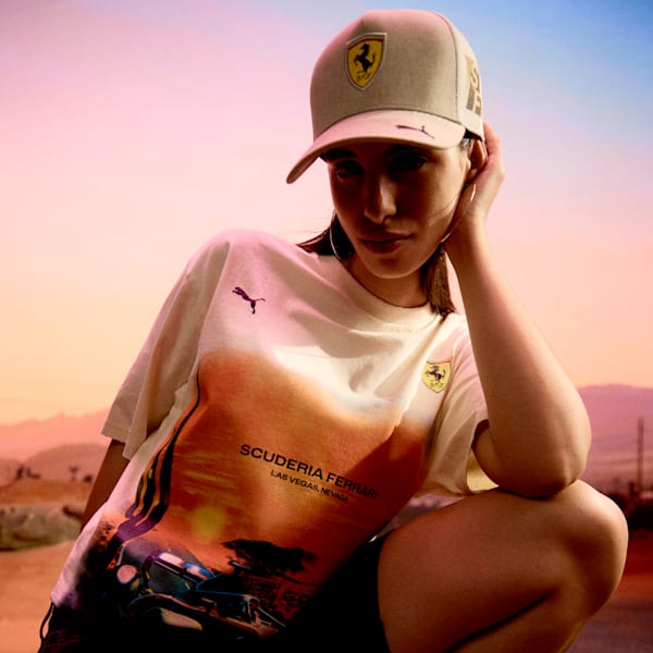 Playera Desert Sun para hombre Scuderia Ferrari, Alpine Snow, extralarge
