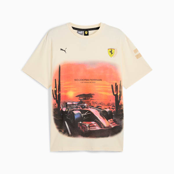 Playera Desert Sun para hombre Scuderia Ferrari, Alpine Snow, extralarge