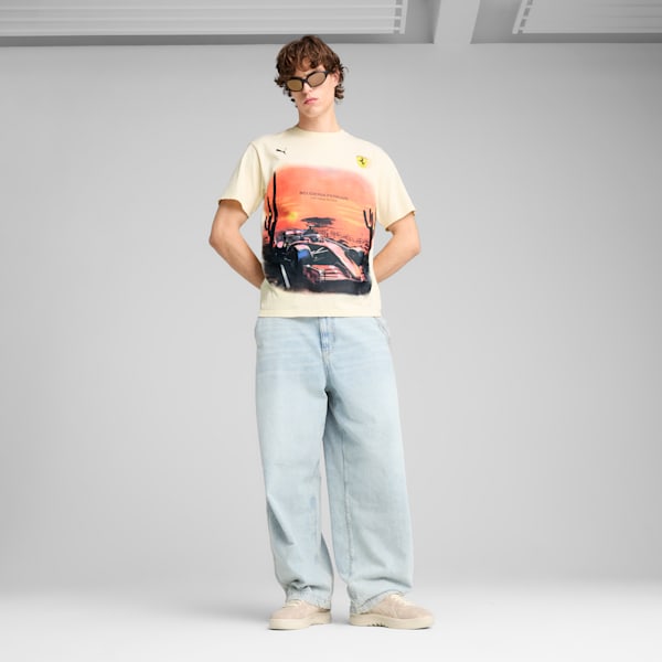 Scuderia Ferrari Desert Sun Men's Tee, Alpine Snow, extralarge