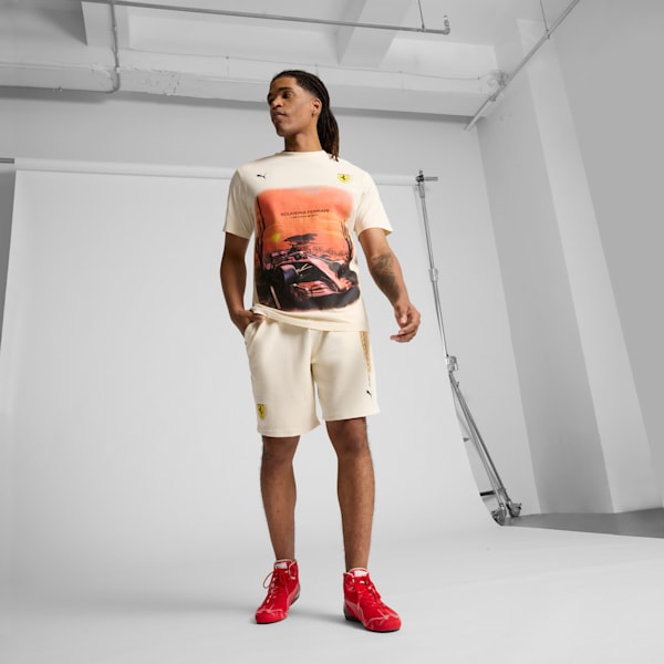 Playera Desert Sun para hombre Scuderia Ferrari, Alpine Snow, extralarge