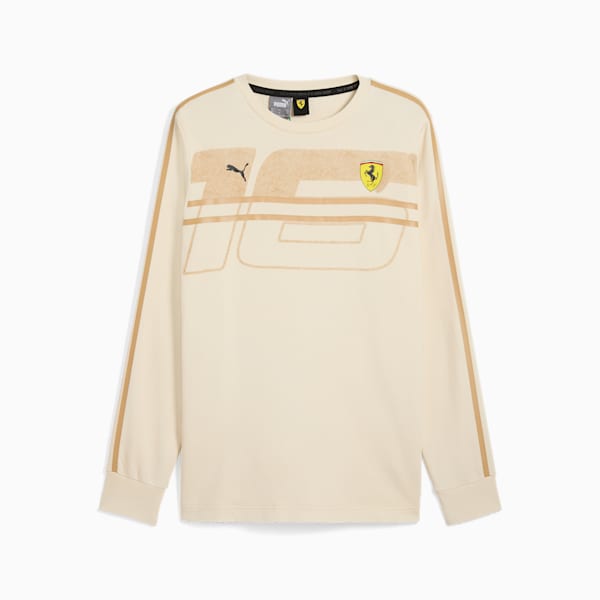 Scuderia Ferrari Desert Sun Men's Long Sleeve Shirt, Alpine Snow, extralarge