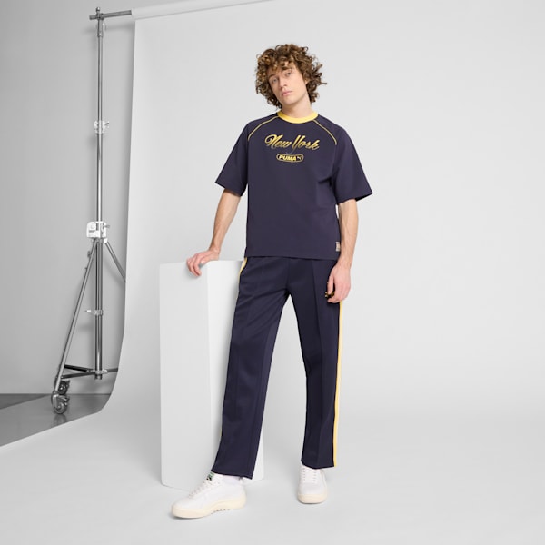 Wardrobe Essentials Bright Lights NYC Flagship Men's Podium Tee, New Navy, extralarge