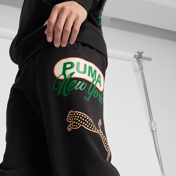 Pants deportivos para hombre Wardrobe Essentials Bright Lights NYC Flagship, PUMA Black, extralarge