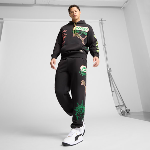 Pants deportivos para hombre Wardrobe Essentials Bright Lights NYC Flagship, PUMA Black, extralarge
