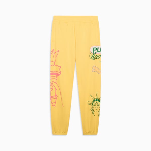 Wardrobe Essentials Bright Lights NYC Flagship Men's Sweatpants, Sunny Yellow, extralarge