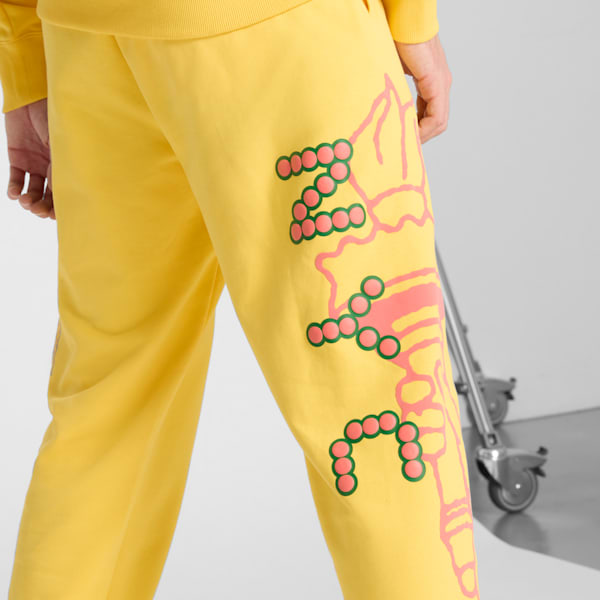 Wardrobe Essentials Bright Lights NYC Flagship Men's Sweatpants, Sunny Yellow, extralarge
