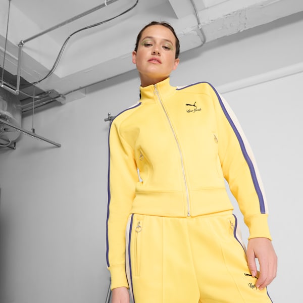 T7 Bright Lights NYC Flagship Women's Track Jacket, Sunny Yellow, extralarge