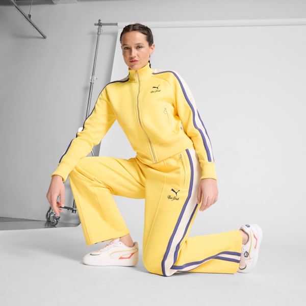 T7 Bright Lights NYC Flagship Women's Track Pants, Sunny Yellow, extralarge