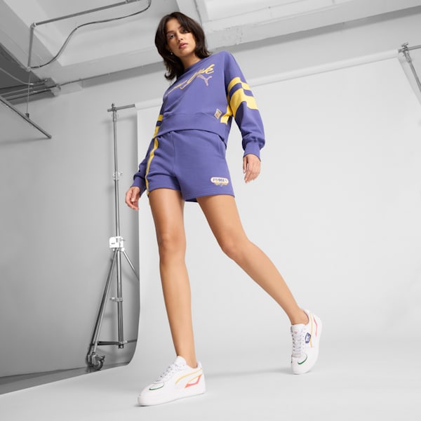 Shorts para mujer Wardrobe Essentials Bright Lights NYC Flagship, Blue Crystal, extralarge