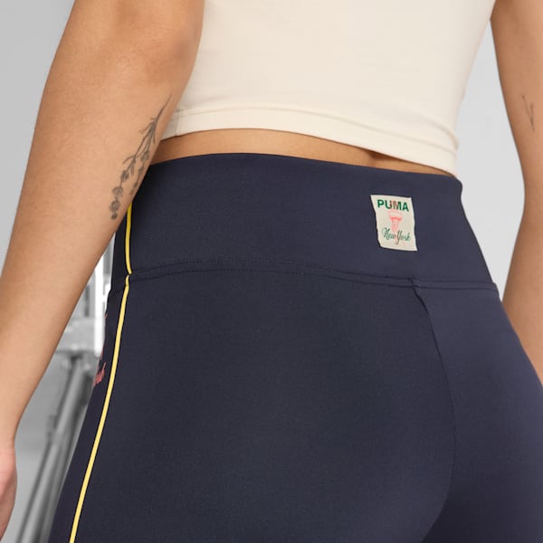 Wardrobe Essentials Bright Lights NYC Flagship Women's Flared Leggings, New Navy, extralarge