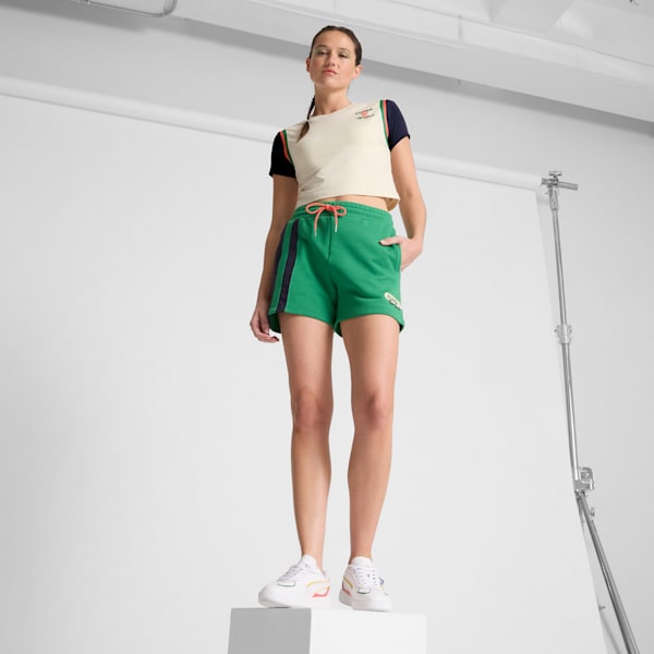 Wardrobe Essentials Bright Lights NYC Flagship Women's Baby Tee, Alpine Snow, extralarge