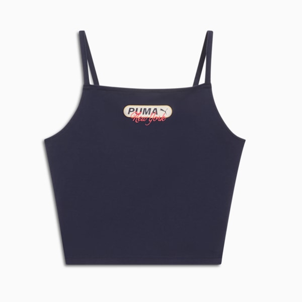 Wardrobe Essentials Bright Lights NYC Flagship Women's Tank Top, New Navy, extralarge