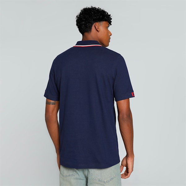 PUMA x DC Men's Slim Fit Cricket Polo, PUMA Navy, extralarge-IND