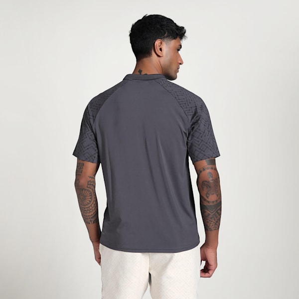 PUMATECH Men's Graphic Polo, Galactic Gray, extralarge-IND