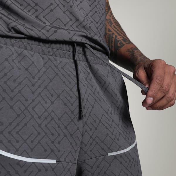 Men's PUMATECH AOP Shorts, Galactic Gray, extralarge-IND