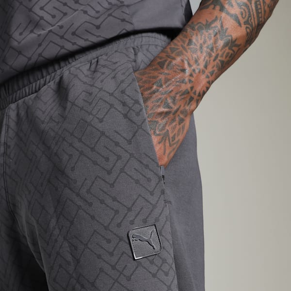 Men's PUMATECH Graphic Pants, Galactic Gray, extralarge-IND