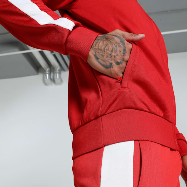 Iconic T7 Men's Track Jacket, High Risk Red, extralarge-IND