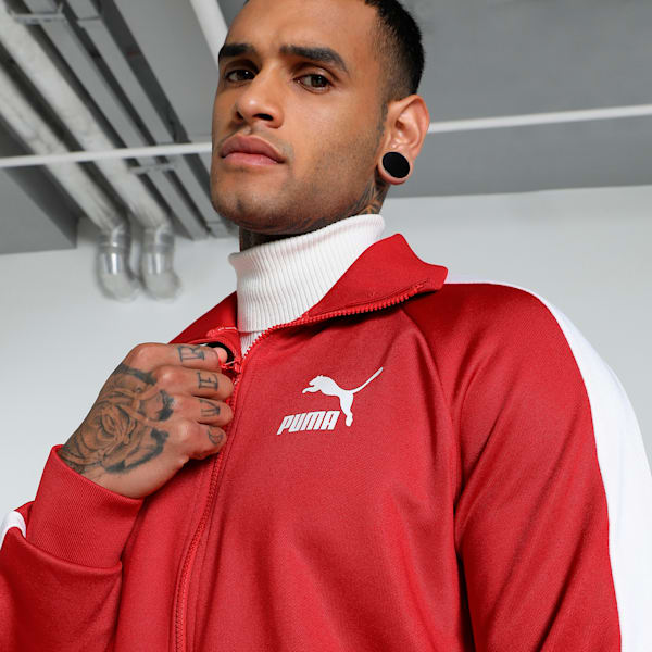 Iconic T7 Men's Track Jacket, High Risk Red, extralarge-IND