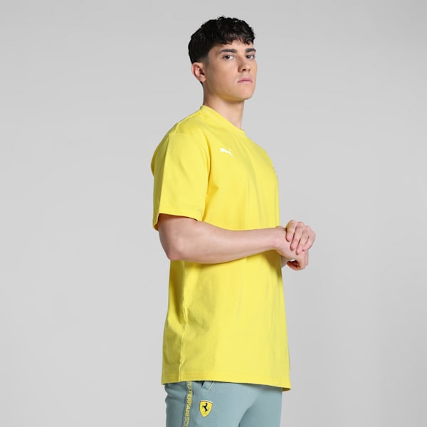 Ferrari Race Color Graphic Men's Motorsport Tee, Speed Yellow, extralarge-IND