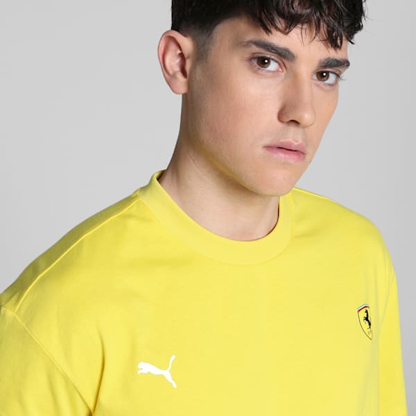 Ferrari Race Color Graphic Men's Motorsport Tee, Speed Yellow, extralarge-IND