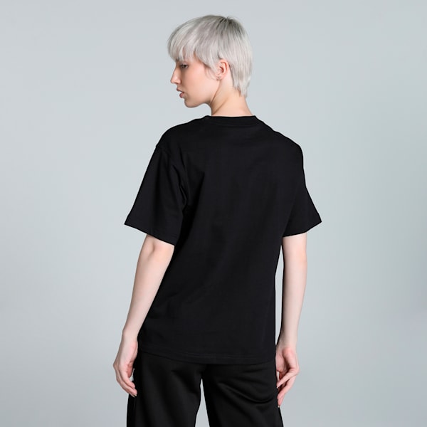 DOWNTOWN Graphic Women's Relaxed Fit Tee, PUMA Black, extralarge-IND