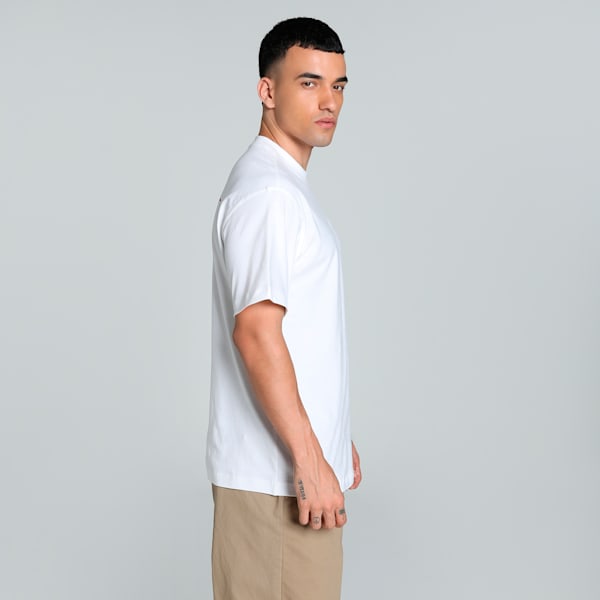 DOWNTOWN Graphic Men's Relaxed Fit Tee, PUMA White, extralarge-IND