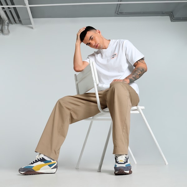 DOWNTOWN Graphic Men's Relaxed Fit Tee, PUMA White, extralarge-IND