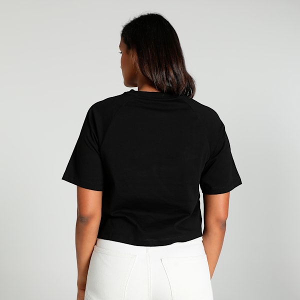 CLASSICS PLAY LOUD Women's Relaxed Fit Tee, PUMA Black, extralarge-IND
