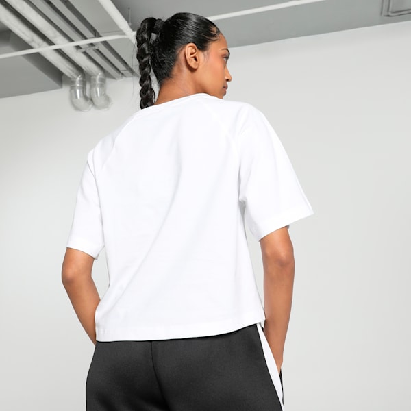 CLASSICS PLAY LOUD Women's Relaxed Fit Tee, PUMA White, extralarge-IND