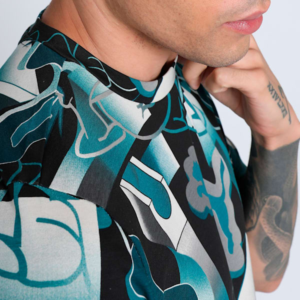 CLASSICS BRAND LOVE Printed Men's Tee, PUMA Black, extralarge-IND