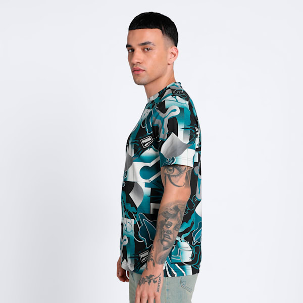 CLASSICS BRAND LOVE Printed Men's Tee, PUMA Black, extralarge-IND