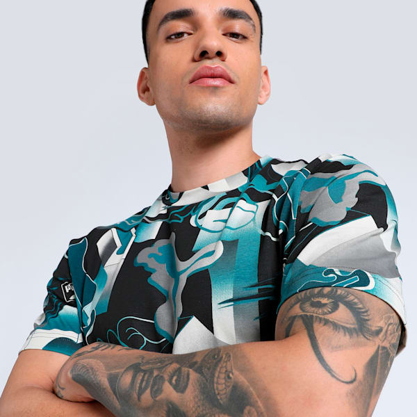 CLASSICS BRAND LOVE Printed Men's Tee, PUMA Black, extralarge-IND