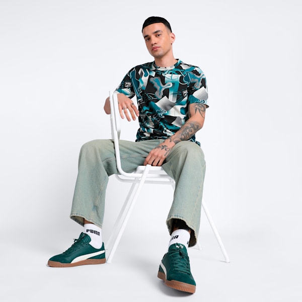 CLASSICS BRAND LOVE Printed Men's Tee, PUMA Black, extralarge-IND