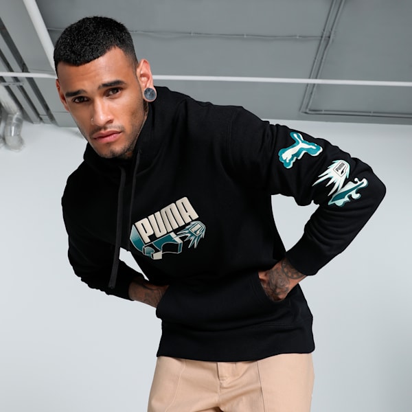 CLASSICS BRAND LOVE Men's Hoodie, PUMA Black, extralarge-IND