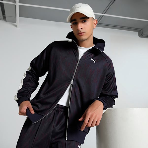 The NeverWorn V T7 Men's Relaxed Fit Track Jacket, New Navy, extralarge-IND