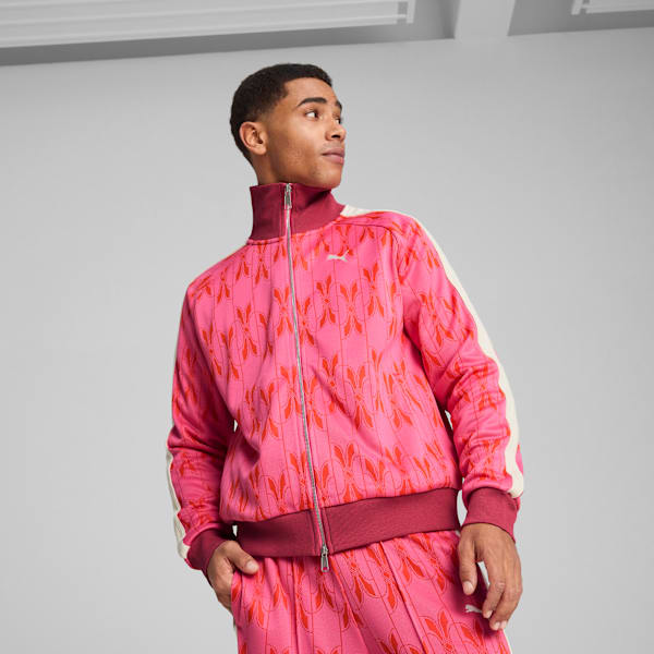 The NeverWorn V T7 Men's Relaxed Fit Track Jacket, Blossom, extralarge-IND