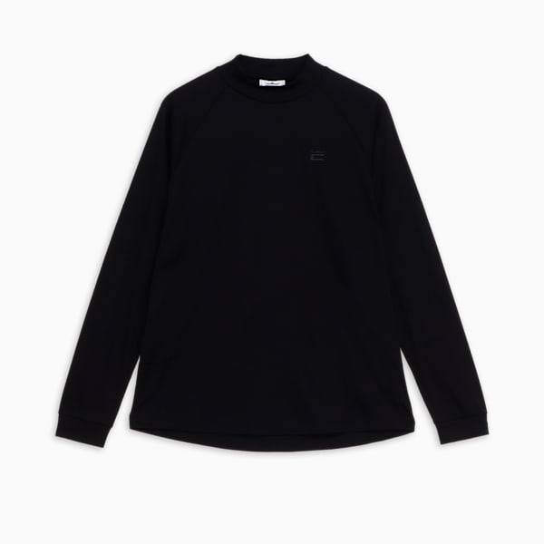 メンズ ゴルフ COBRA バックプリント モックネック 長袖 シャツ, PUMA Black, extralarge-JPN